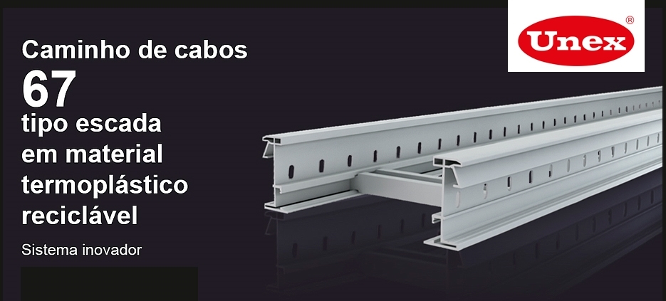 Caminho de cabos 67 isolante tipo escada da UNEX