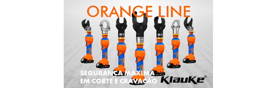 Orange Line da Klauke – Segurança máxima em corte e cravação